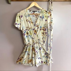 PAPERMOON FLORAL WRAP ROMPER